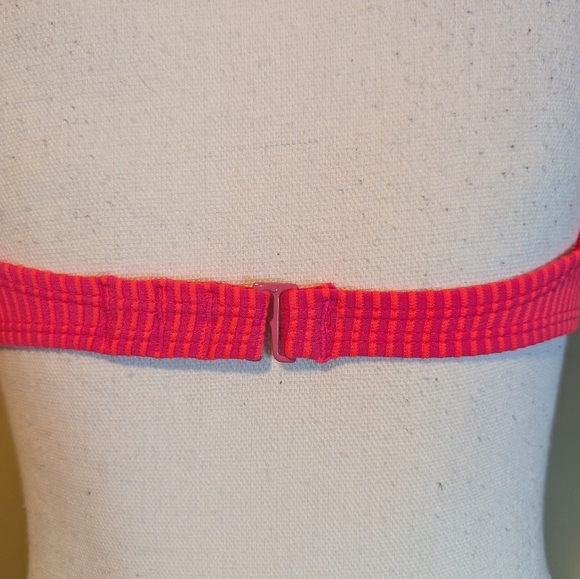 Hot Pink Stripe BIKINI TOP & BOTTOM Xhilaration - Picture 9 of 13
